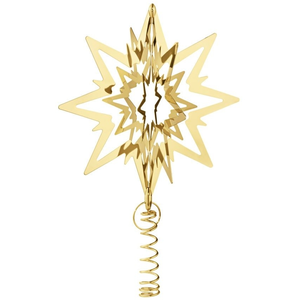 Georg Jensen Dessus de l'arbre de Noël doré M pas cher