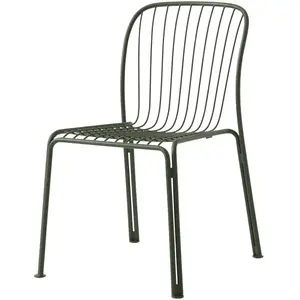 Chaise de jardin en acier vert bronze Thorvald SC94 - &tradition pas cher