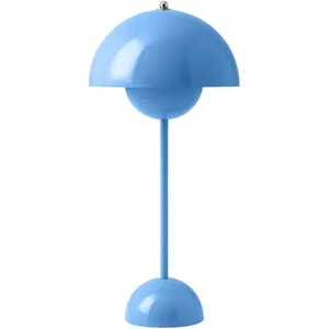 & Tradition - Lampe à poser Flowerpot VP3, Verner Panton Bleu ciel taille unique