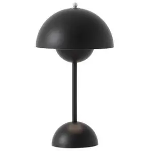 & Tradition FLOWERPOT VP9-Lampe à poser sans fil avec variateur tactile H29.5cm Noir pas cher