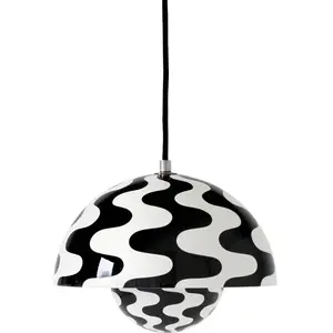 Comparateur de prix : & Tradition - Suspension Flowerpot VP1 Pattern Noir/Blanc taille unique