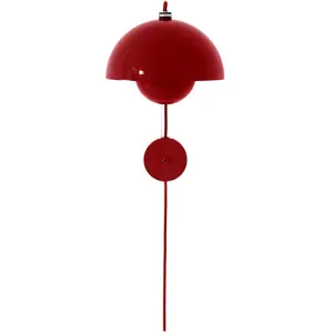 Applique murale avec prise vermilion red Flowerpot VP8 - &tradition pas cher