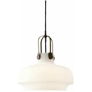Suspension en verre opale blanc Copenhagen SC7 - &tradition