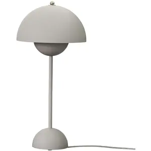 &tradition - Lampe de table FlowerPot - Gris - Aluminium laqué - Designer Verner PantonVendu parmade-in-design