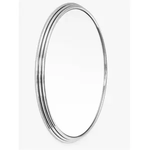 Miroir rond en acier chrome 46cm Sillon SH4 - &tradition pas cher