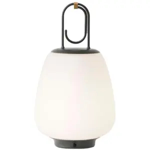 Lampe portable en verre gris 35 cm SC51 Lucca - &tradition