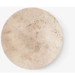 Grand plat beige en travertin brut 5 x 50 cm Collect SC55 - &tradition pas cher
