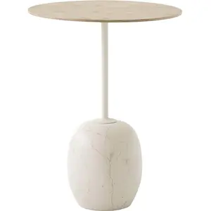 &Tradition Table d'appoint Lato - ovale 40 x 50 cm - Lacquered Oak & C... pas cher