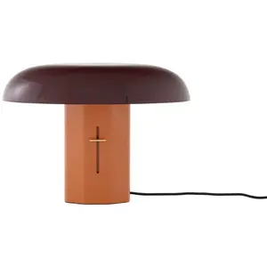 & Tradition MONTERA JH12-Lampe à poser Aluminium variateur intégré H33cm Marron pas cher