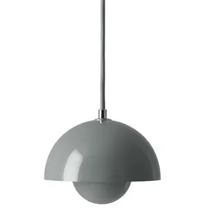 & Tradition - Suspension Flowerpot VP10, Verner Panton Bleu gris taille unique