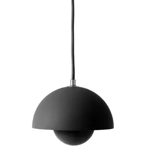 & Tradition - Suspension Flowerpot VP10, Verner Panton Noir taille unique pas cher