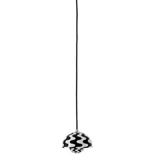 Suspension pattern noir et blanc Flowerpot VP10 - &tradition