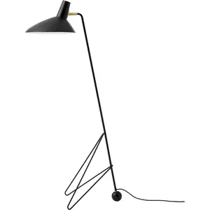 Comparateur de prix : Lampadaire en aluminium laqué noir mat 134cm Tripod HM8 - &tradition