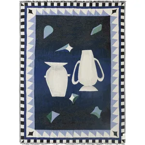 &tradition & Tradition - Plaid Momento JH46, Jaime Hayon Bleu taille unique pas cher