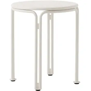 &tradition Table d'appoint de jardin en acier noir chaud 46 cm Thorvald SC102 - &... pas cher
