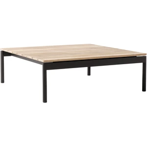 &tradition Table basse de jardin carrée en bois de teck et acier noir 90x90x30cm Ville AV50 - &tVendu parmade-in-design