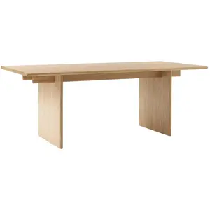 Table à manger rectangulaire en chêne 200x95x74cm Ita OS1 - &tradition pas cher