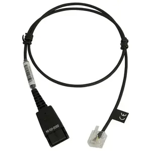 Jabra Quick Disconnect (QD) to Modular (RJ) Straight Bottom Cord, 0.5 Meter pas cher