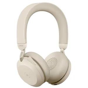 Jabra Jabra Evolve2 75 - Micro-casque - sur-oreille - Bluetooth - sans fil - Suppresseur de bruit actif - USB-C - isolation acoustique - beige - Certifié pour Microsoft Teams pas cher