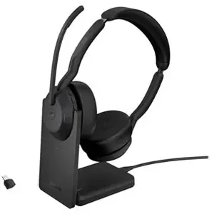 Comparateur de prix : Jabra Evolve2 55 MS Stereo - micro-casque - avec support de chargement