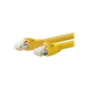 VivoLink - Câble réseau - RJ-45 (M) pour RJ-45 (M) - 70 m - F/FTP - CAT 6a - sans halogène, moulé, solide - jaune