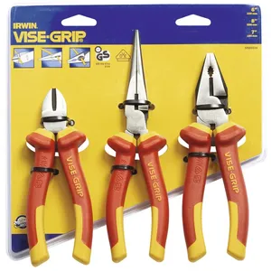 IRWIN 10505519 IW10505519 Jeu de 3 pinces isolées 1000 v, Bleu pas cher