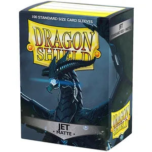 100 Pochettes Matte Format Standard Jet - Dragon Shield