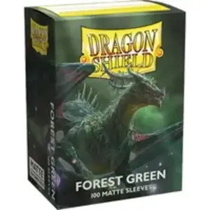 ARCANETI Dragon Shield AT-11056 Lot de 100 pochettes mates Vert forêt