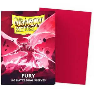 Dragon Shield Dual Matte Sleeves - Fury 'Alaric, Crimson King' (100 Sleeves)
