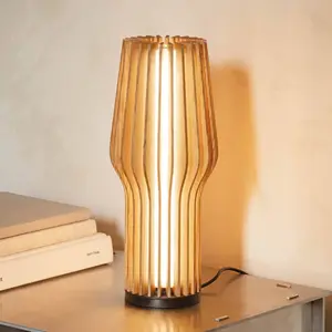 Eva Solo Lampe à poser LED rechargeable Radiant, bois clair, Ø 9,5 cmVendu parluminaire