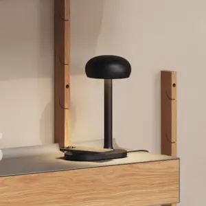 Eva Solo lampe Emendo avec chargeur Qi sans fil, Black, H 29 cm Ø 13cm pas cher