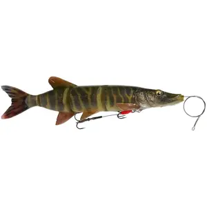SavageGear LEURRE Souple Arme Savage Gear 4D Line Thru Pike - 110, A l'unité, Striped Pike, N°1, 25