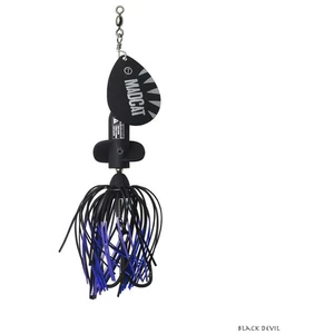 Cuiller Tournante Madcat A-Static Screaming Spinner : Coloris Madcat - Black Devil pas cher