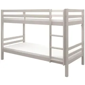 Lits superposés séparables enfant - 2x90x190 cm - Pin massif gris clai...Vendu parcarrefour