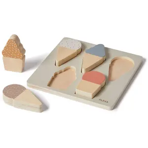 Flexa Puzzle glace en bois contreplaqué de bouleau Multicolore pas cher