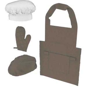 Flexa Costume de cuisinier 100 % coton oekotex marron 42x75cm pas cher