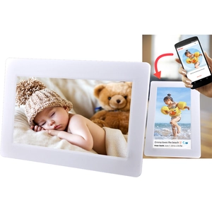 Denver Frameo PFF-1010 Blanc - Cadre photo numérique connecté Wi-Fi 10,1" pas cher