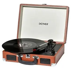 Denver VPL-120 BROWN - TOURNE-DISQUE USB AVEC LOGICIEL PC - MARRON pas cher