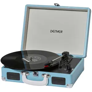 Comparateur de prix : Denver Electronics Tourne-disques VPL-120 Bleu TU