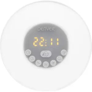 Comparateur de prix : Radio-réveil - Denver Electronics - CRLB-400 - FM - Bluetooth - LED Blanc