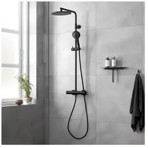 Damixa Silhouet Colonne de douche, Mitigeur thermostatique, 579546100, pas cher