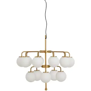 Comparateur de prix : Nordal Lustre Palma blanc/or - 19401