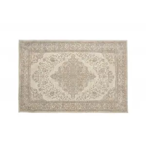 Nordal Tapis tissé perle - sable / beige 160x240cm pas cher