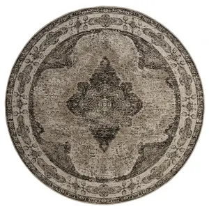 Nordal Tapis rond Venus gris - diamètre 140cm pas cher