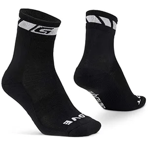 Comparateur de prix : GripGrab Mixte Fahrradsocken Spring/Fall Socks Chaussettes de cyclisme, Noir - Noir, M EU