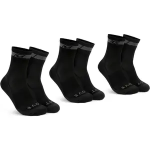 Comparateur de prix : Pack de 3 paires de chaussettes gripgrab merino regular cut noir