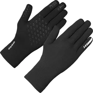 Comparateur de prix : GripGrab Waterproof Knitted Thermal Glove - Gants vélo Black M/L