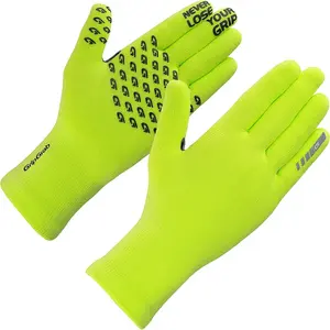 Comparateur de prix : Gants longs impermeables gripgrab knitted thermal jaune