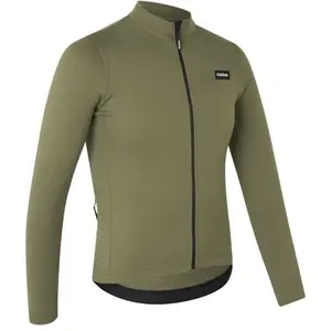 GripGrab Maillot manches longues gribgrab gravelin merinotech thermal vert olive pas cher