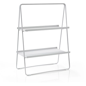 Zone Denmark Etagère 2 plateaux en acier gris clair pas cher